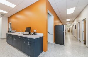 Our hallways between patient rooms